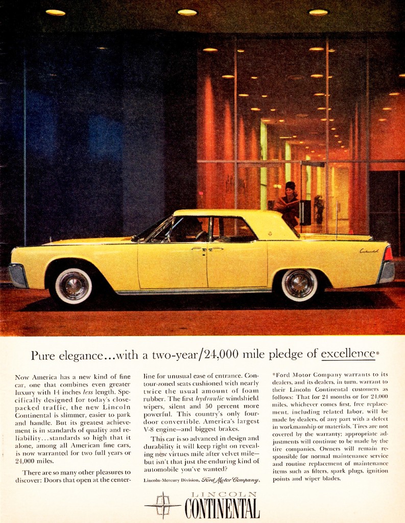 1961 Lincoln Continental ad | CLASSIC CARS TODAY ONLINE