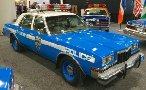 1988 Dodge Diplomat police car at the 2016 New York Auto Show | CLASSIC ...